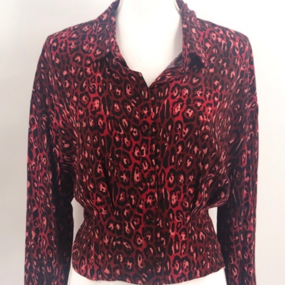NWT! Zara Leopard Shirt
